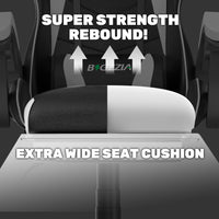 Sedia Gaming con Poggiapiedi Telescopico - RATTANTREE - Sedie da gamer con Cuscino Lombare & Poggiatesta- Schienale Regolabile 90-155° - Bianco