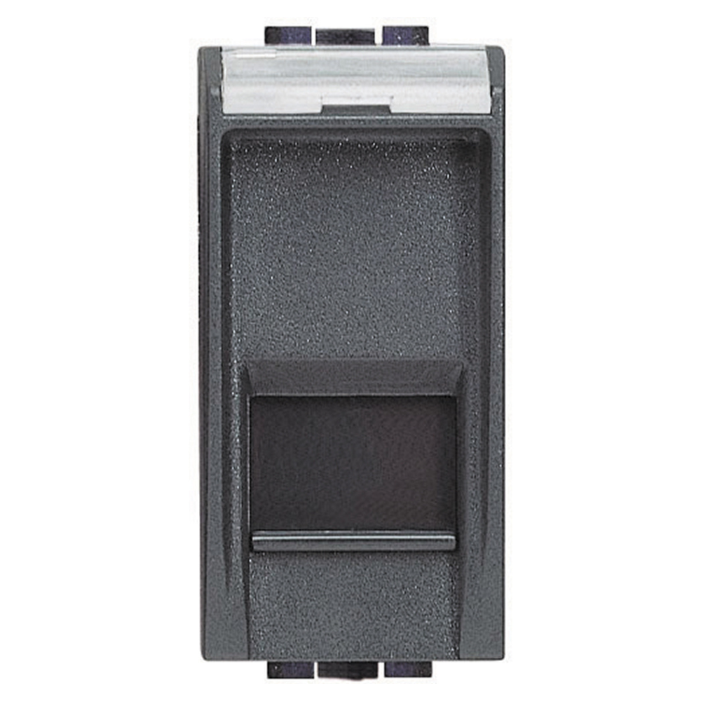 Bticino living light presa rete antracite lan rj45 cat.5e utp toolless l4279c5e