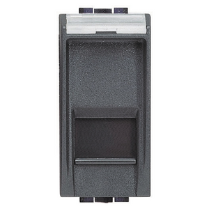 Bticino living light presa rete antracite lan rj45 cat.5e utp toolless l4279c5e