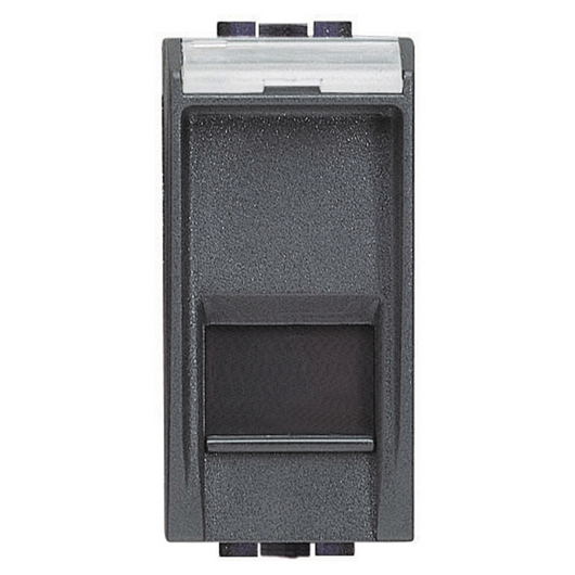 Bticino living light presa rete antracite lan rj45 cat.5e utp toolless l4279c5e