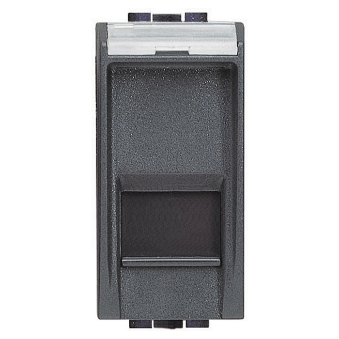 Bticino living light presa rete antracite lan rj45 cat.5e utp toolless l4279c5e