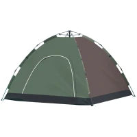 Tenda da Campeggio 2 Posti con Borsa da Trasporto, Ganci per Lampade e Tasche Portaoggetti, 210x210x135 cm