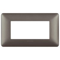 Bticino matix placca 4 posti tecnopolimero colorata am4804 *** colore iron grigio scuro, confezione 1