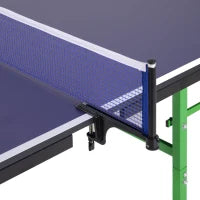 Tavolo da Ping Pong Pieghevole Interno con 8 Ruote 152.5 × 274 × 76cm