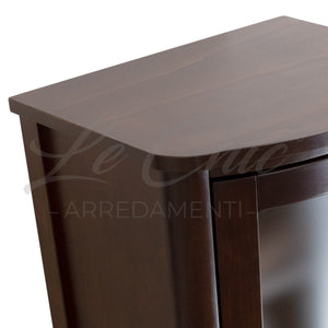 Colonna London classica color noce in legno massiccio