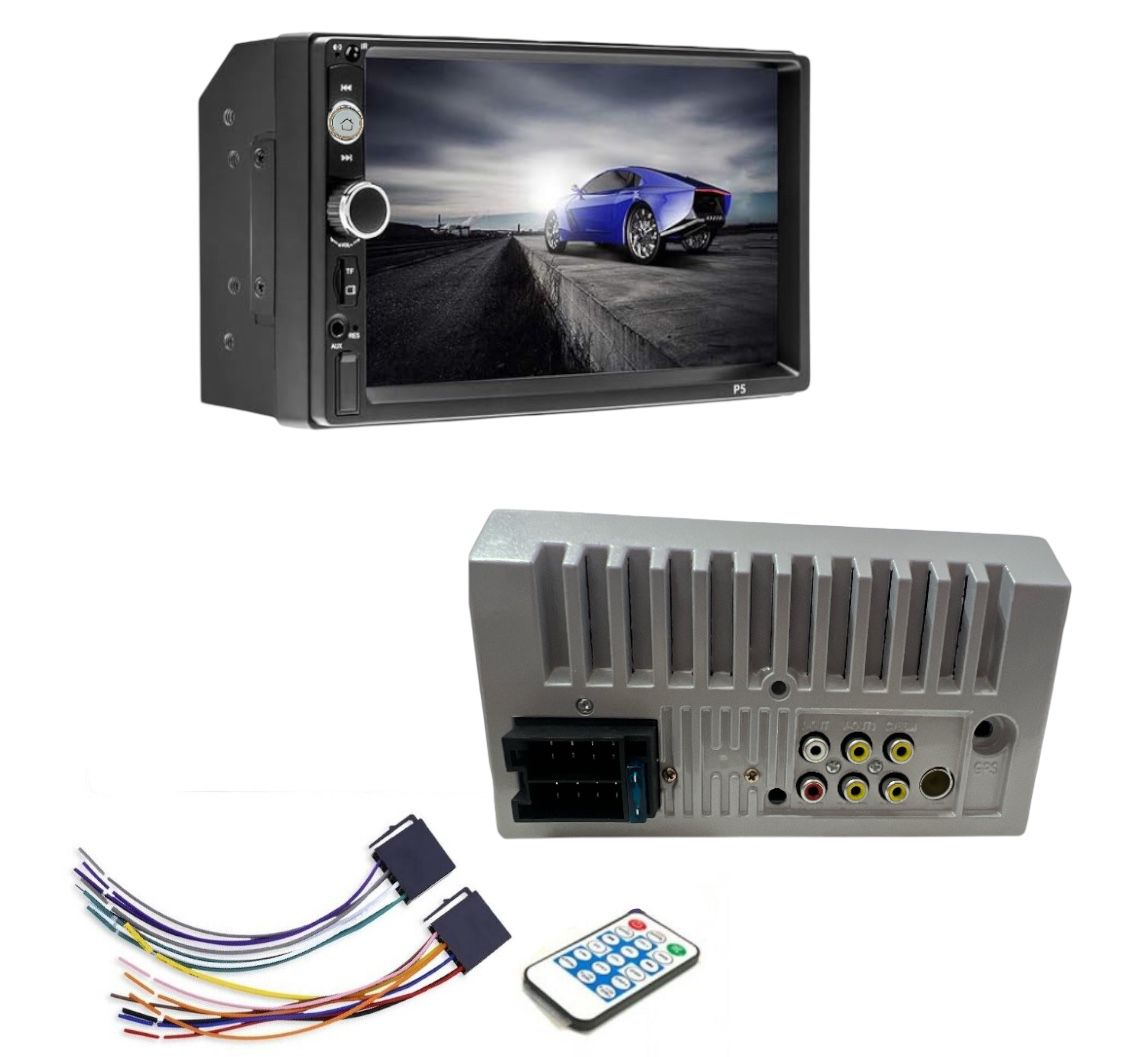 7" Autoradio 2 DIN Touch Screen Stereo Bluetooth AUX USB FM TF EC-7020