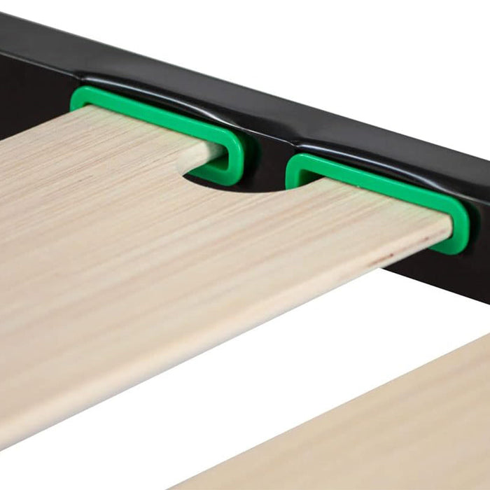 Rete ortopedica 80X190 7 doghe in betulla con 4 piedi |100% MADE IN ITALY| struttura in acciaio con angoli anti infortunistici e anti cigolio, altezza 34 cm