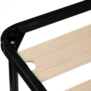 Rete ortopedica 80X190 7 doghe in betulla con 4 piedi |100% MADE IN ITALY| struttura in acciaio con angoli anti infortunistici e anti cigolio, altezza 34 cm