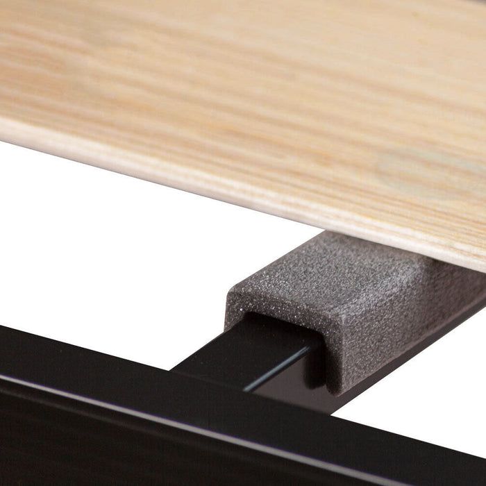 Rete ortopedica 80X190 7 doghe in betulla con 4 piedi |100% MADE IN ITALY| struttura in acciaio con angoli anti infortunistici e anti cigolio, altezza 34 cm