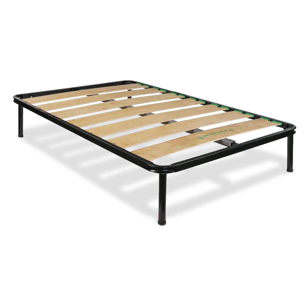 Rete ortopedica 120X190 7 doghe in betulla con 4 piedi |100% MADE IN ITALY| struttura in acciaio con angoli anti infortunistici e anti cigolio, altezza 34 cm