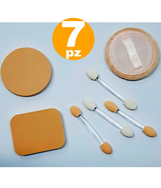 7 Spugne Lattice Morbida 4 Applicatori Make Up Ombretto Fondotinta Cipria Fard         