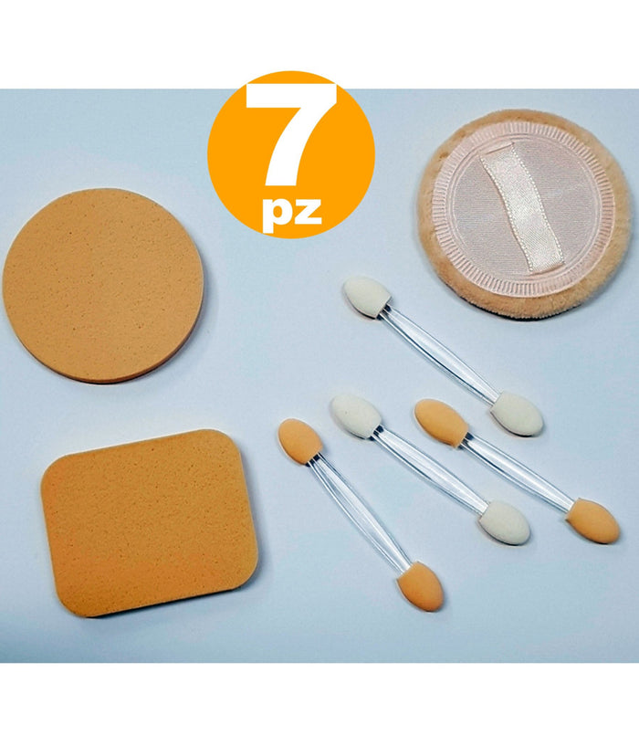 7 Spugne Lattice Morbida 4 Applicatori Make Up Ombretto Fondotinta Cipria Fard         