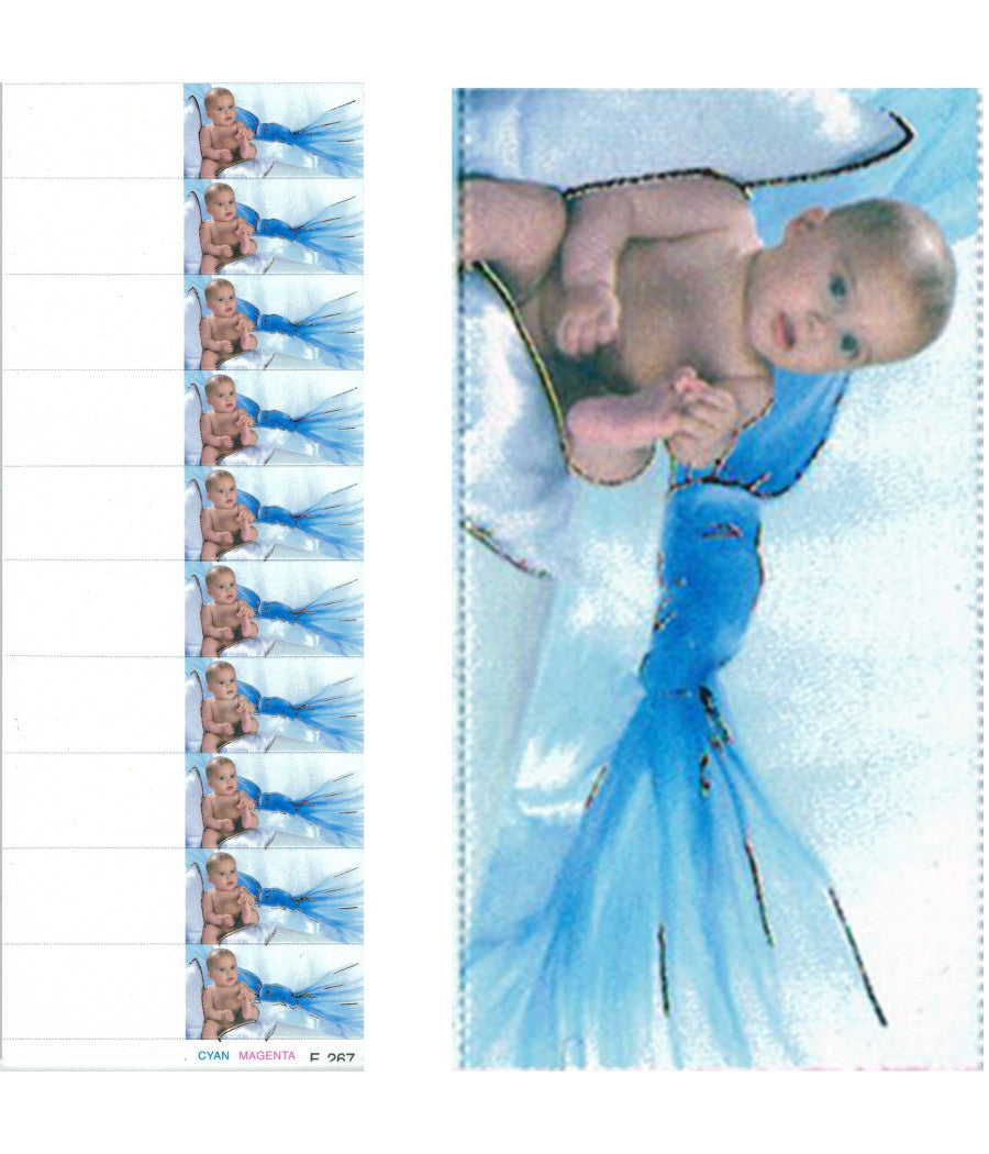 70 Bigliettini Bomboniere Battesimo Bambino Scarpette Stampabili Pretagliati         