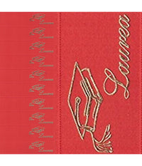 70 Bigliettini Bomboniere Laurea Rosso Pergamena Stampabili Pretagliati Confetti         