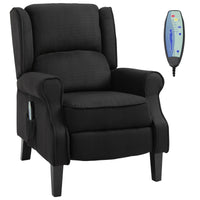 Easycomfort Poltrona Relax Massaggiante Reclinabile con Telecomando, 78x83x101cm, Nero