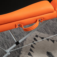 Easycomfort Lettino Massaggio Pieghevole in Alluminio, con Poggiatesta e Custodia per Trasporto, Max 225 Kg - 215 x 60 cm