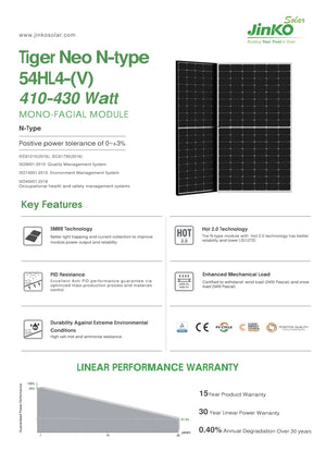 Modulo solare Bauer Solar BS-6MHB5-BLACK 360W