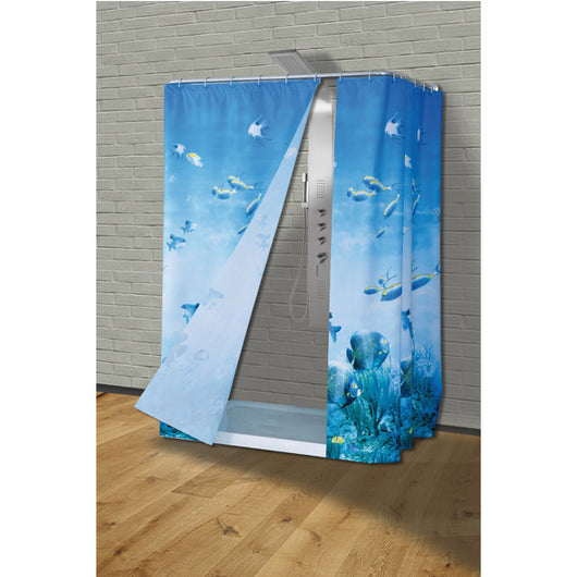 TENDA VINILE REEF AZZURRO
