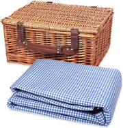 Picnic Basket Quadrato (40x30x20 cm) | Ideale per 2 Persone | Accessorio Picnic Stiloso