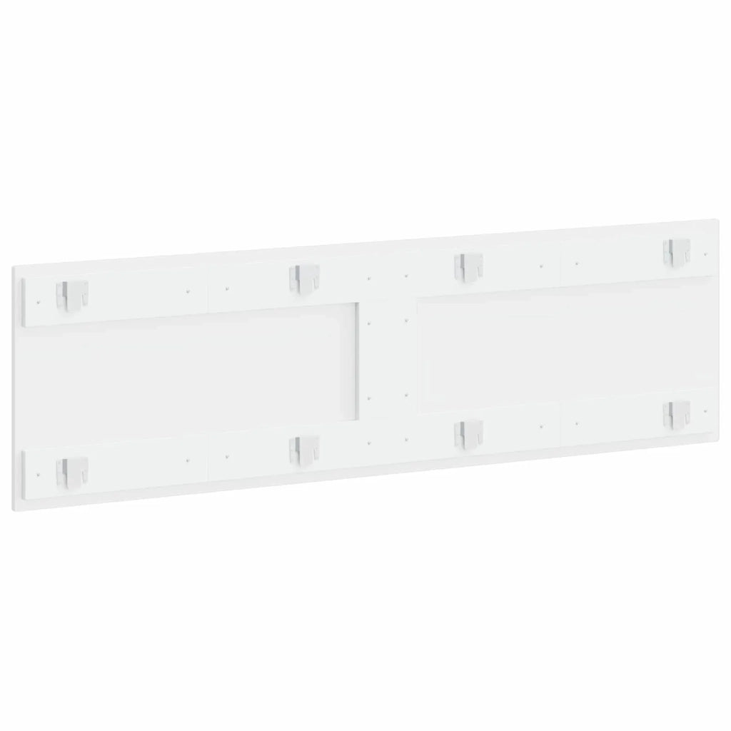 Testiera da Muro HOORN Bianco Legno ingegnerizzato 897375