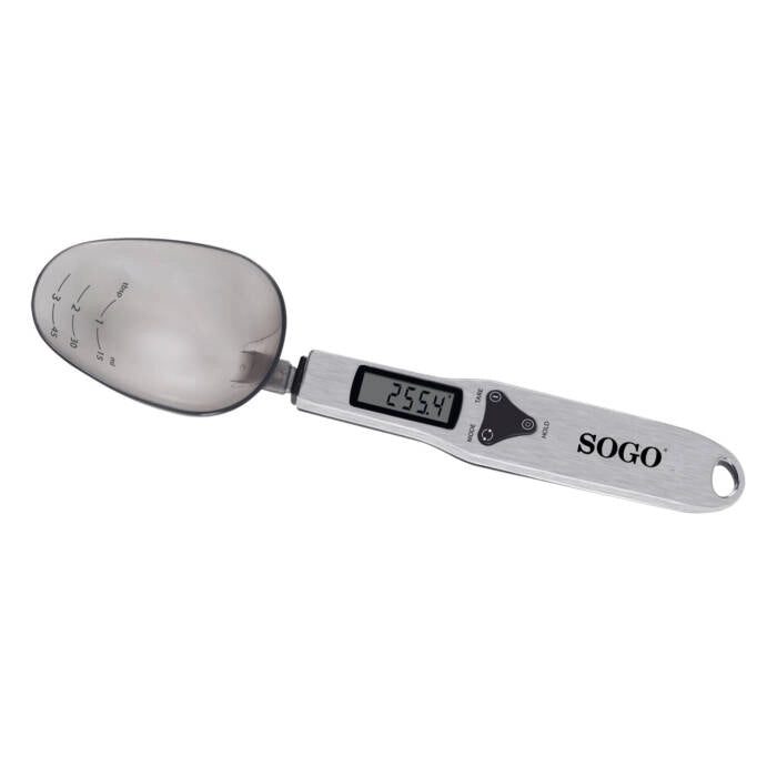 Bilancia digitale a cucchiaio 300g precisione 0,1g con display LCD e funzione tara per cucina e spezie - Sogo
