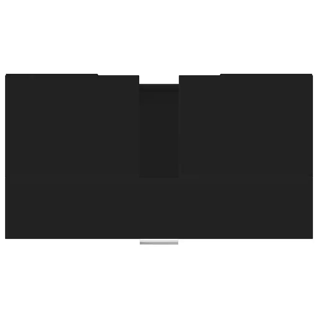 Mobile da Bagno Nero 60x32x53,5 cm in Legno Multistrato 802634