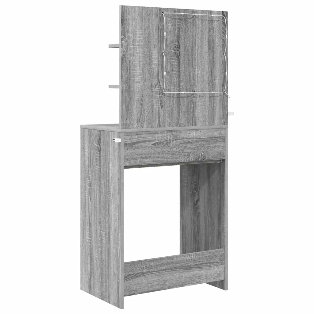 Tavoli da Trucco per Camera da Letto con cassetto Grigio Sonoma