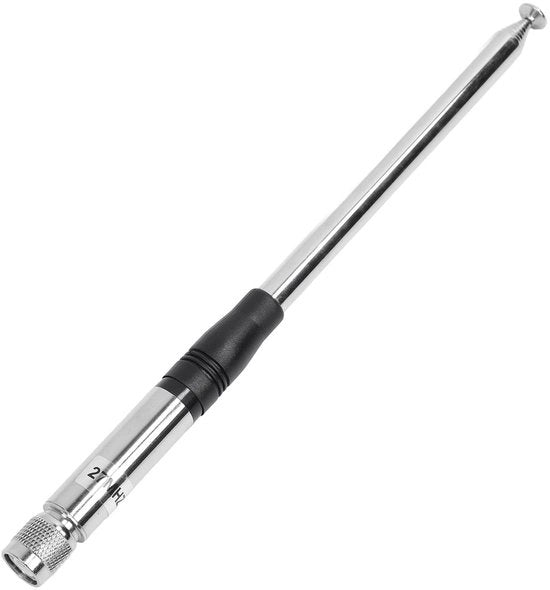 Antenna CB radio con connettore TNC - Design telescopico regolabile - Frequenza 27 MHz - Portatile - Copertura omnidirezionale - Potenza massima di ingresso 20 W - Antenna