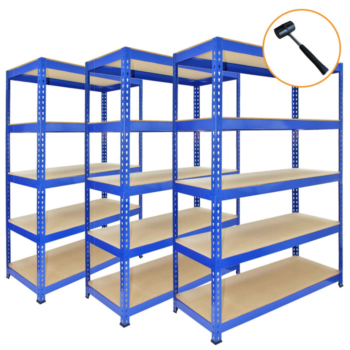 Scaffali da Garage Q-Rax ad Incastro Scaffalature da Officina Magazzino - Blu