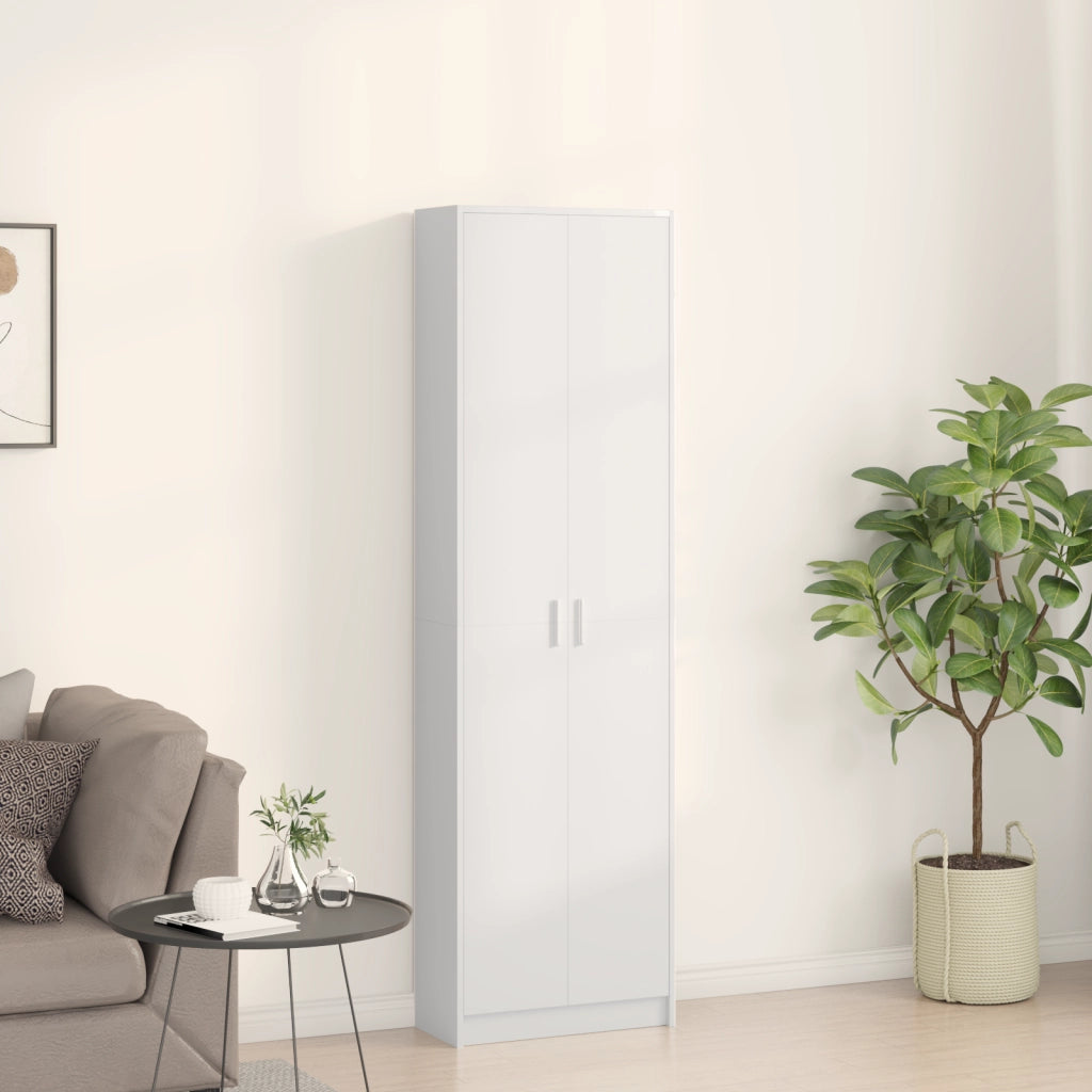 Armadio Bianco 55x25x189 cm in legno ingegnerizzato
