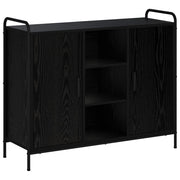 Credenza Rovere Nero 97 x 33 x 81 cm Legno ingegnerizzato 8013848