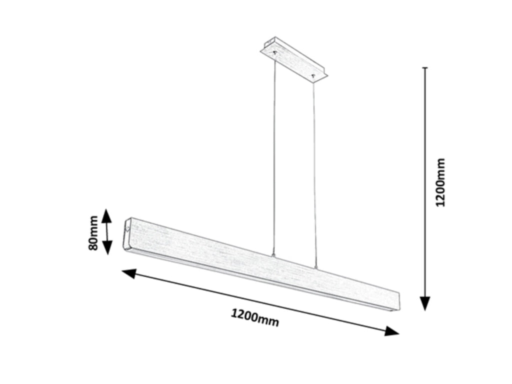 Lampada sospensione Rabalux Tithania 120cm LED 24W CCT