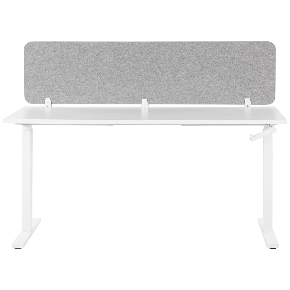 Pannello Divisorio Grigio Chiaro Fonoassorbente 180 x 40 cm in Plastica PET