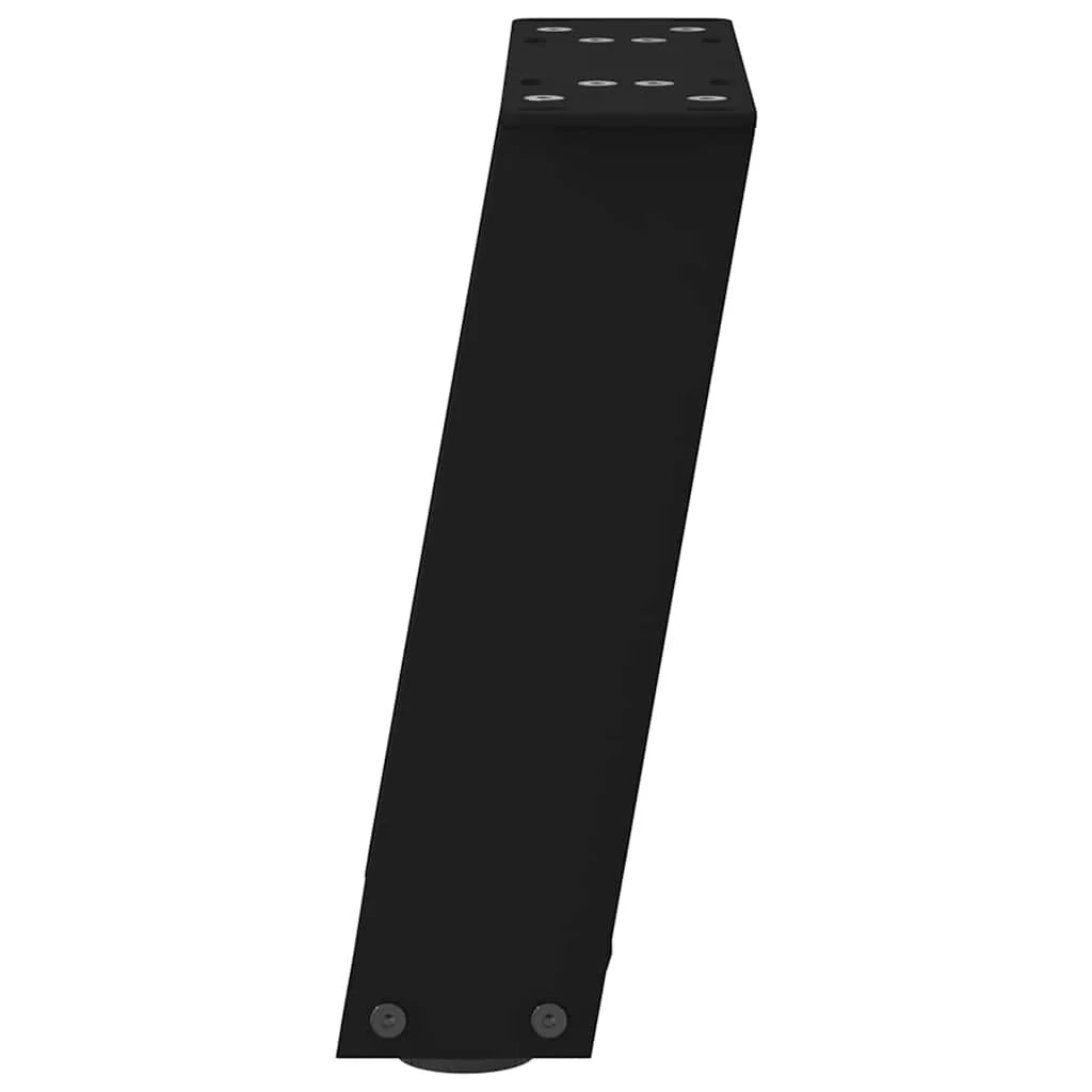 Set di 2 gambe per tavolino da caffè a forma di U dal design moderno 30 x 31 cm con piedini regolabili in acciaio nero 02_0057021
