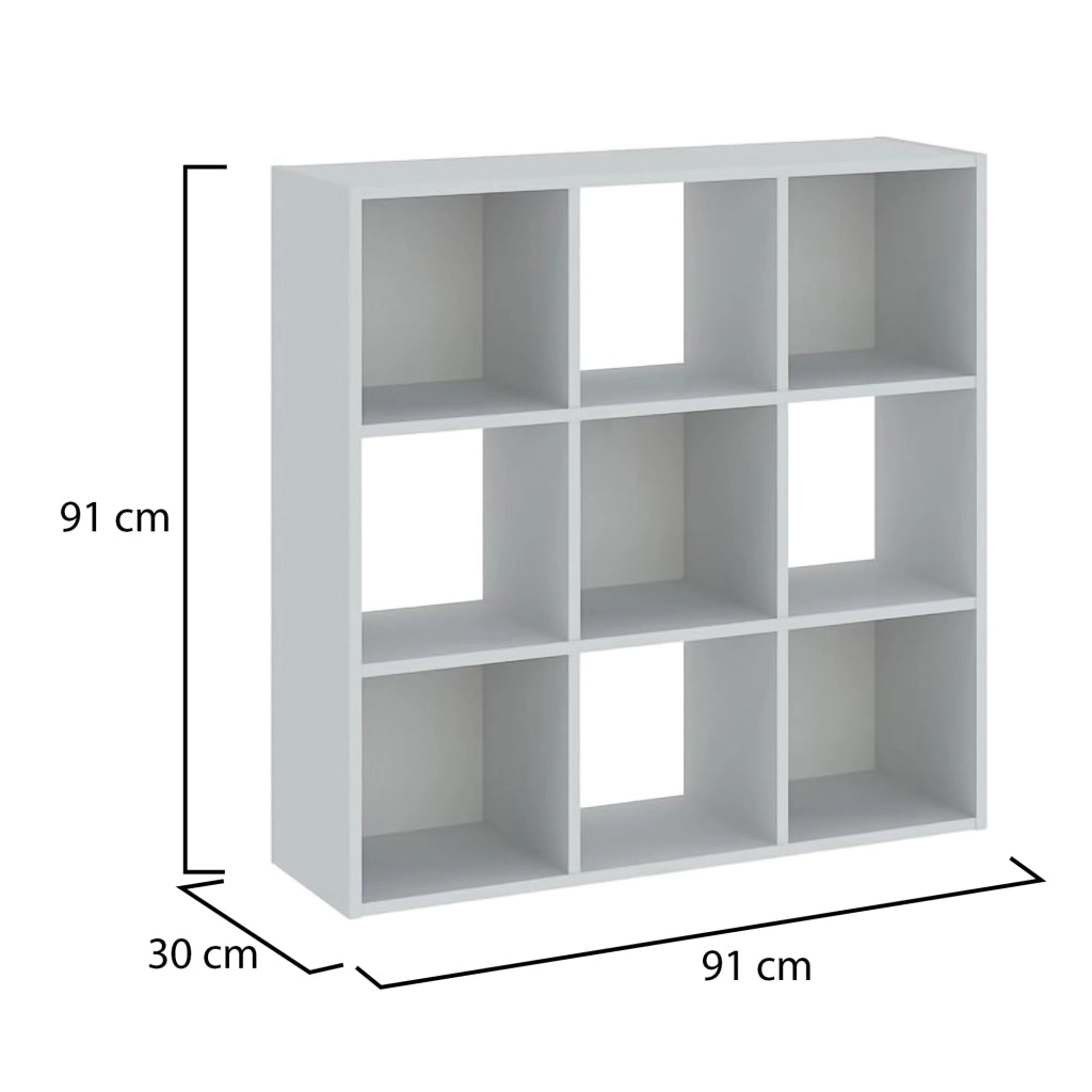 Biblioteca Liga, Libreria 6 Ripiani, 91x30x91h cm Bianco