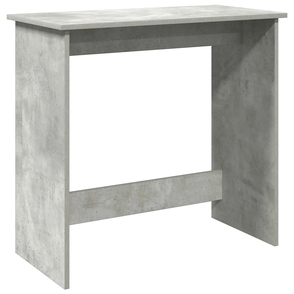 Scrivania | Tavolo da Ufficio Grigio Cemento 80x40x75 cm in Legno Multistrato