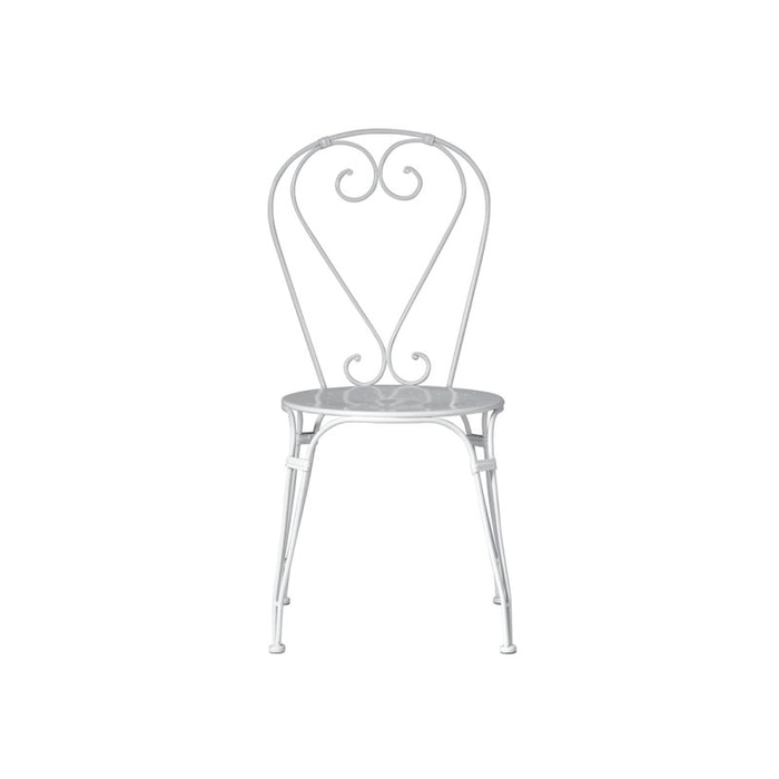 Set di 2 Sedie Sirmione MOIA impilabili in ferro avorio