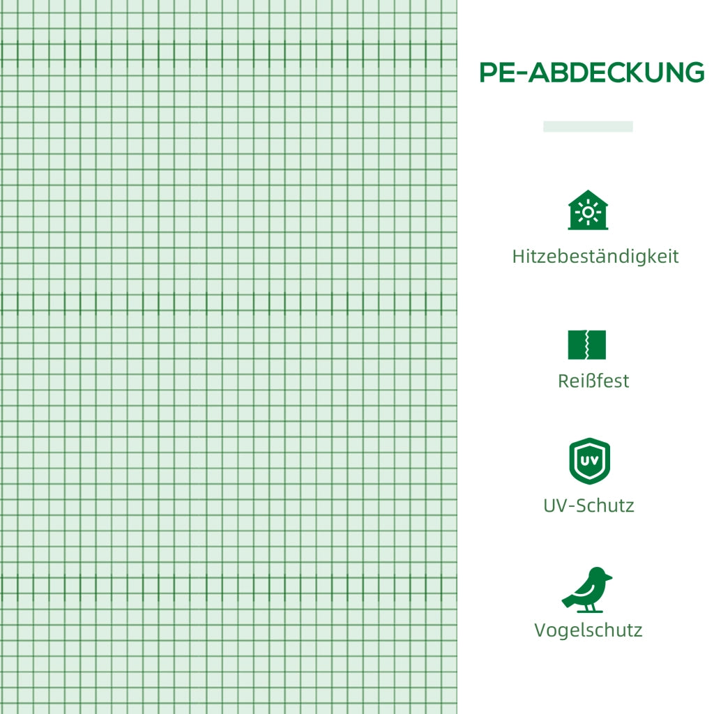 Serra in alluminio con finestra, per pomodori, a cassone freddo, 180 x 90 x 70 cm, verde