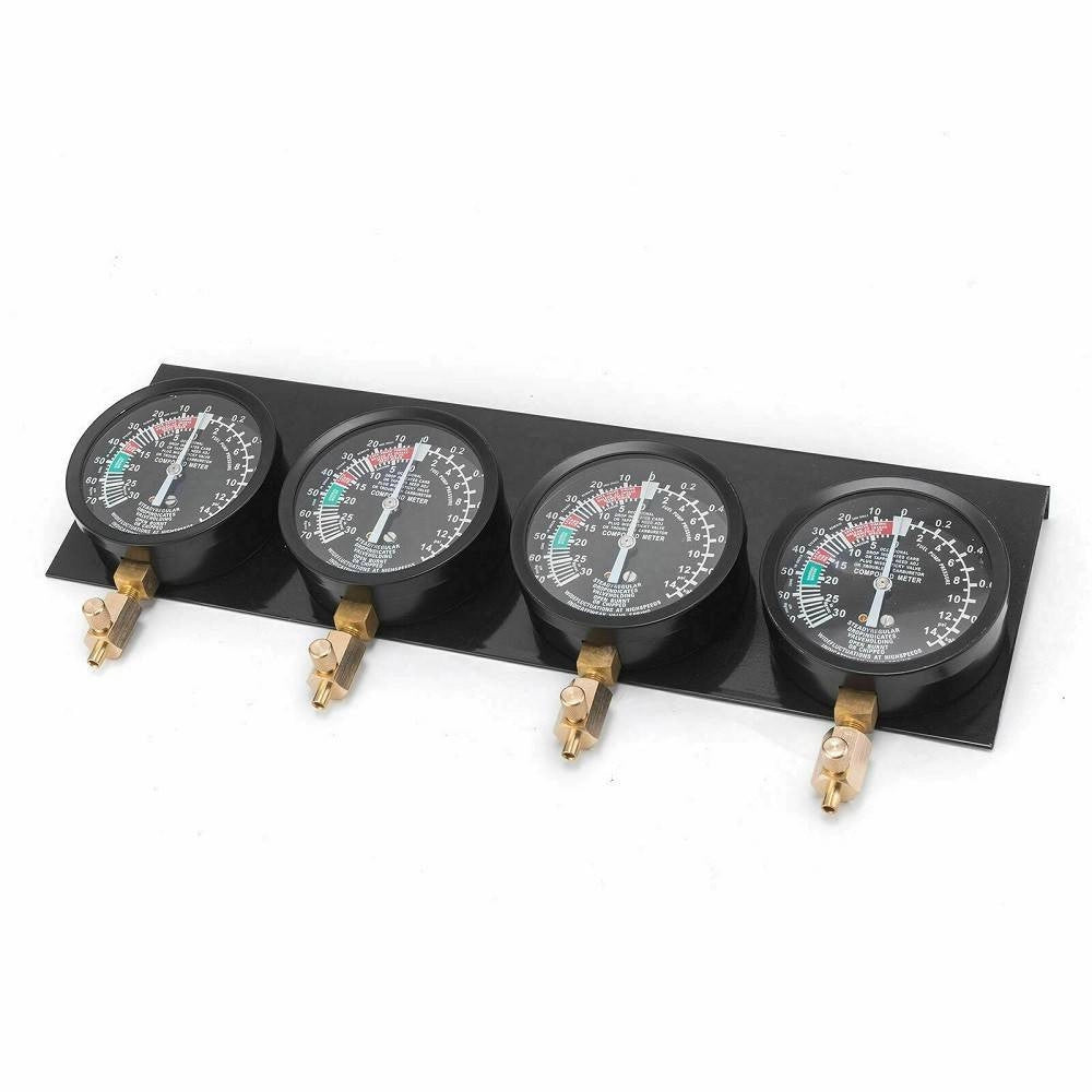 Trade Shop - Set Sincronizzatore Carburatore Misurazione Vuoto Pressione Vacuometro -