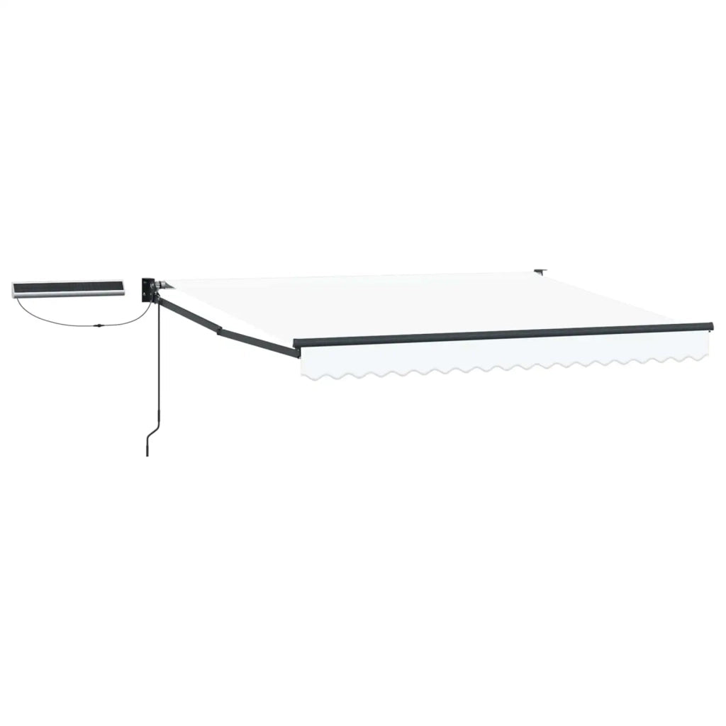 Tettuccio Elettrico Retrattile Bianco e Antracite 2,5 x 2 m