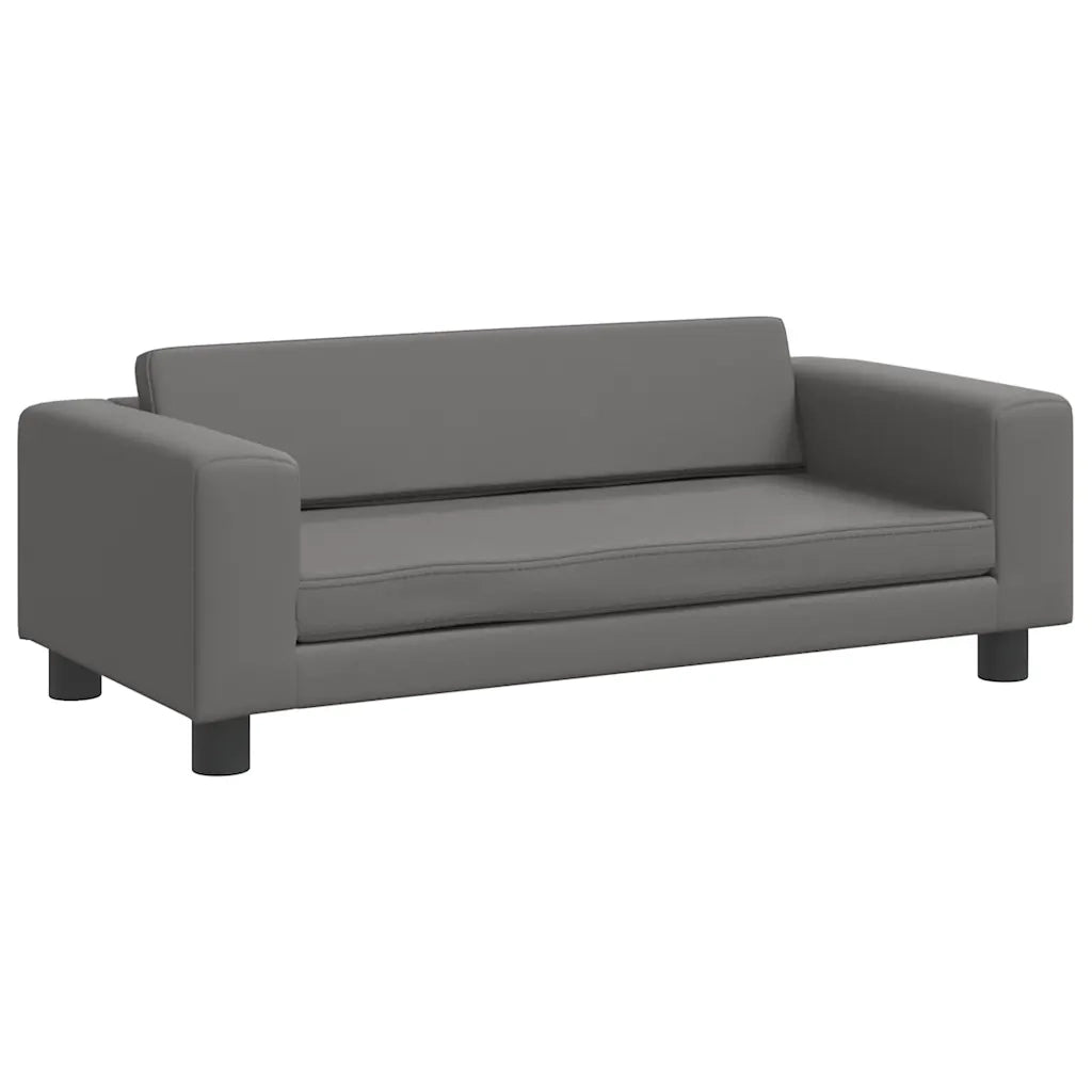 Lettino per Cani con Estensione Grigio 100x50x30 cm Similpelle CFW8293968