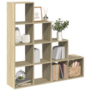 Libreria 4 Ripiani-Scaffale per Libri-Mobile di Stoccaggio Rovere Sonoma 131,5x29x131,5 cm Truciolato