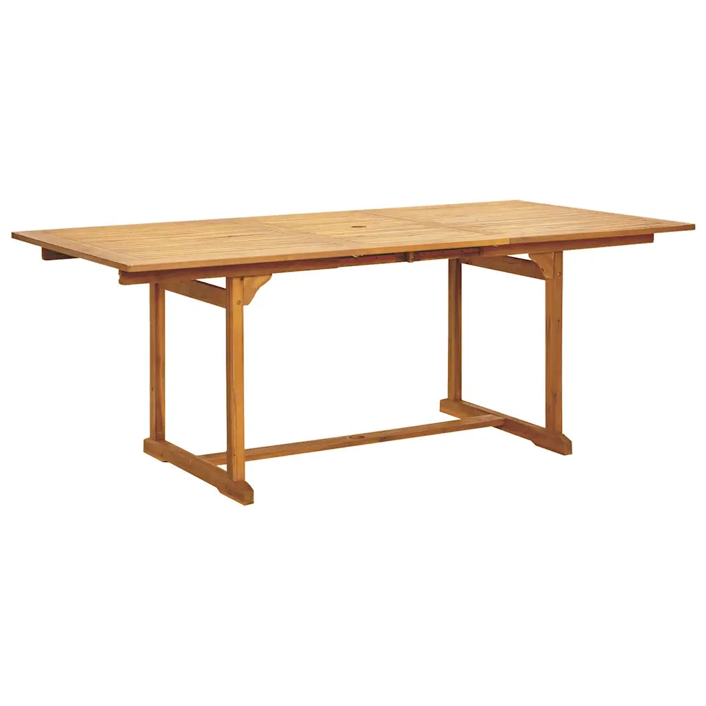 Set da Pranzo da Giardino 7 pz Polipropilene e Legno Massello