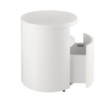 Comodino in legno bianco