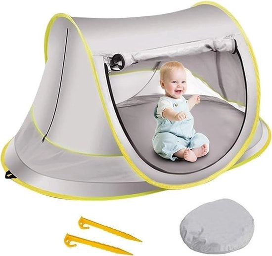 Parasole per bambini con protezione solare UPF 50+ - ombrellone ad alta protezione UV per bambini - ombrello respirante - parasole con rete - ombrello leggero e trasportabile - idoneo per famiglie - viaggi esterni - passeggiate - campeggio