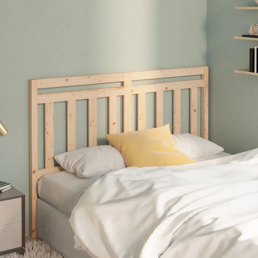 Testiera per Letto 156x4x100 cm in Legno Massello di Pino 814099