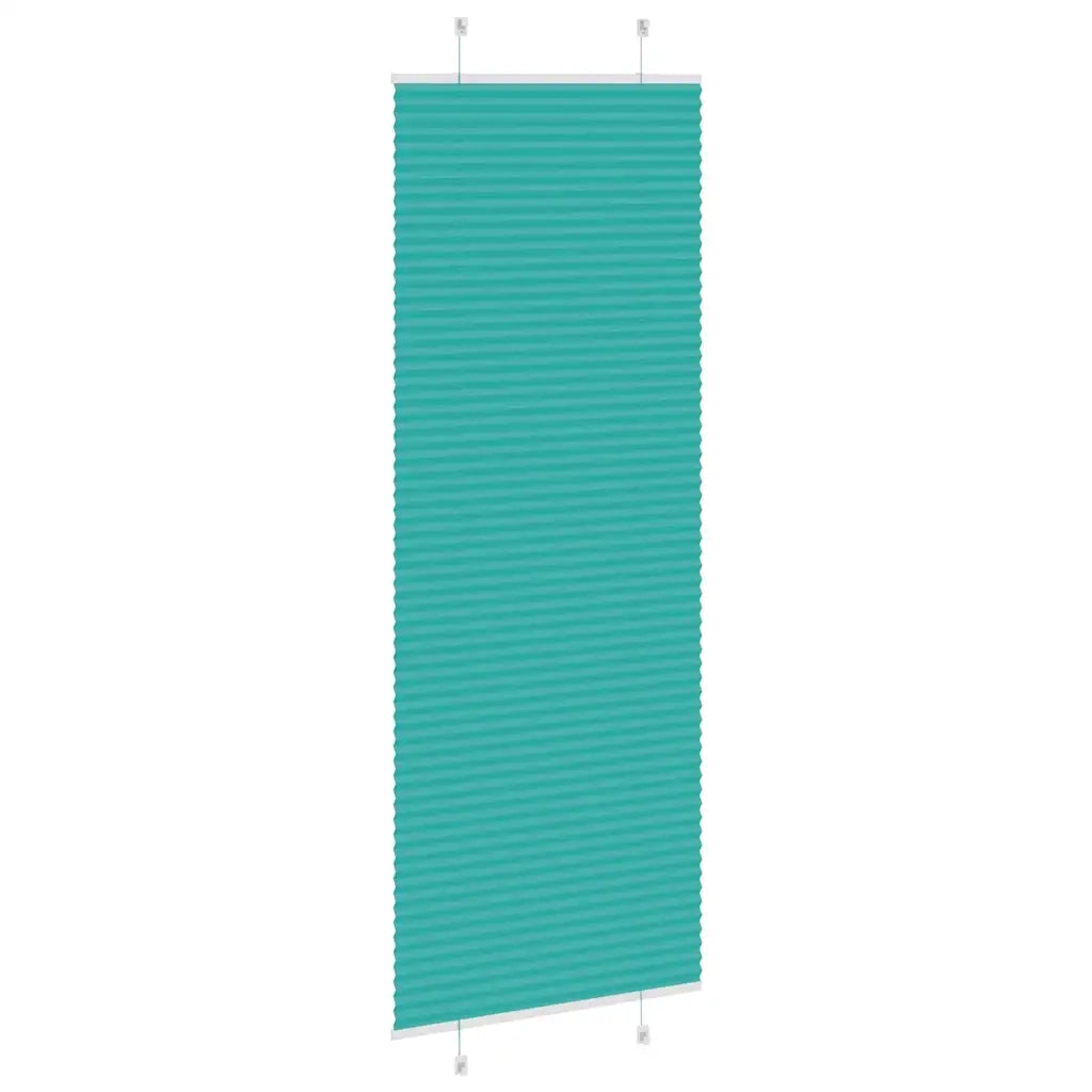 Tenda Plissettata Verde petrolio 80x200 cm Larghezza Tessuto 4015411