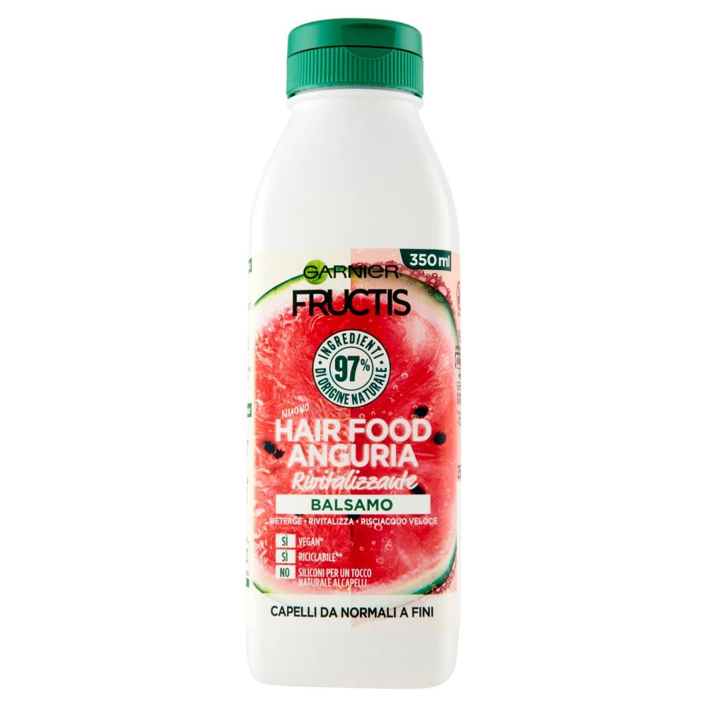FRUCTIS HAIR FOOD BALSAMO IN FORMATO DA 350 ML ALL' ANGURIA
