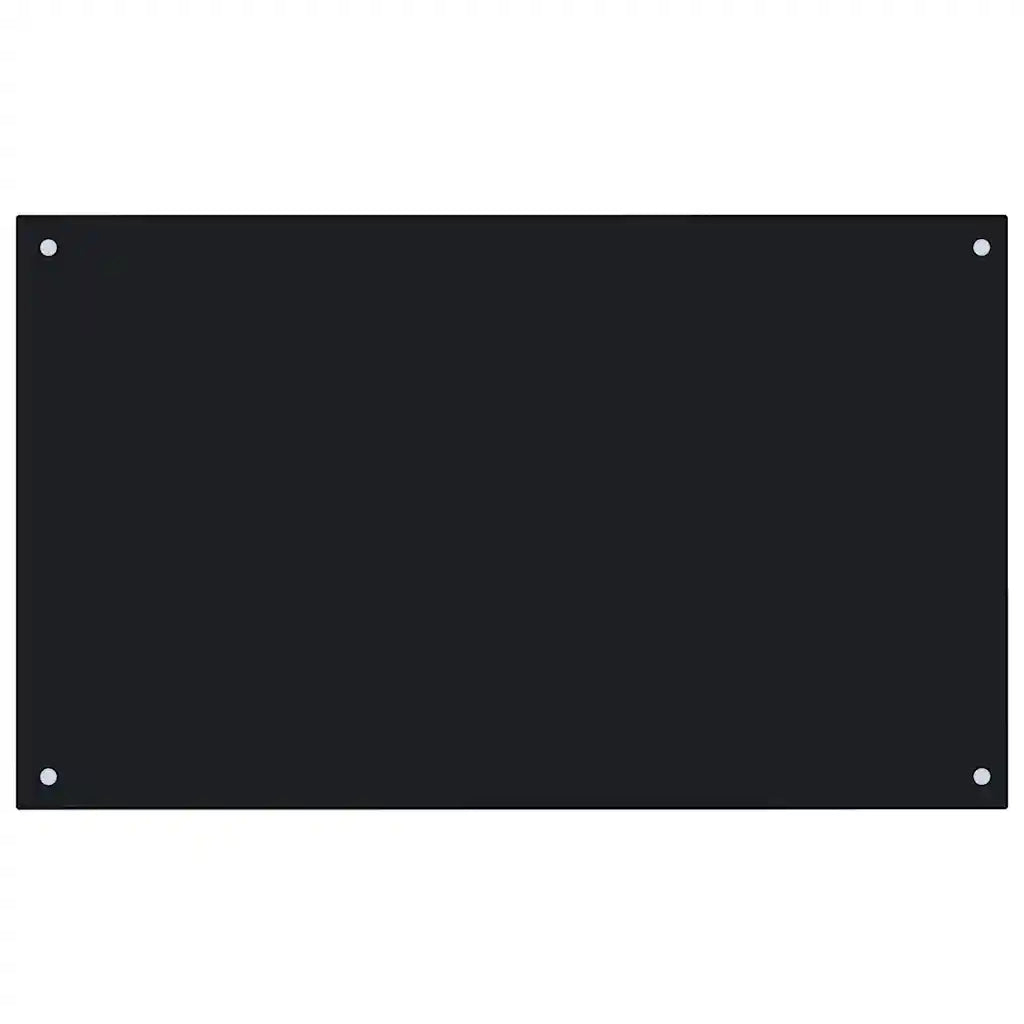 Paraschizzi per Cucina Nero 100x60 cm in Vetro Temperato CFW8324160