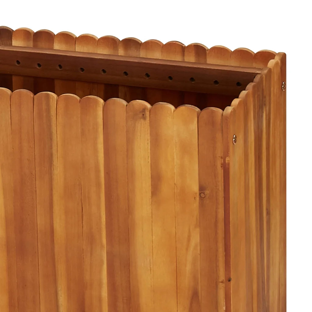 Fioriere | Cassetta per fiori | Letto Rialzato da Giardino 200x30x50 cm in Massello di Acacia
